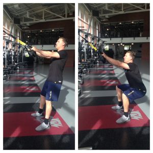 TRX Squat 3-4 reps x 10 sets